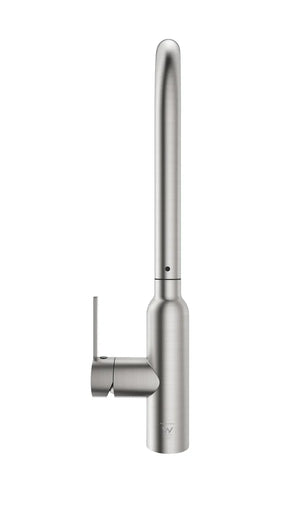 TSI Mixer Taps C-3RKMBN Navona Carysil Round Brushed Nickel Pull Out Kitchen Mixer