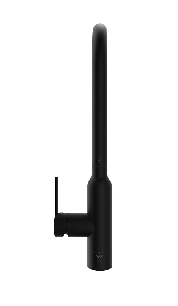 TSI Mixer Taps C-3RKMGB Navona Carysil Round Granite Black Pull Out Kitchen Mixer