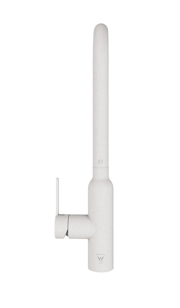 TSI Mixer Taps C-3RKMGW Navona Carysil Round Granite White Pull Out Kitchen Mixer