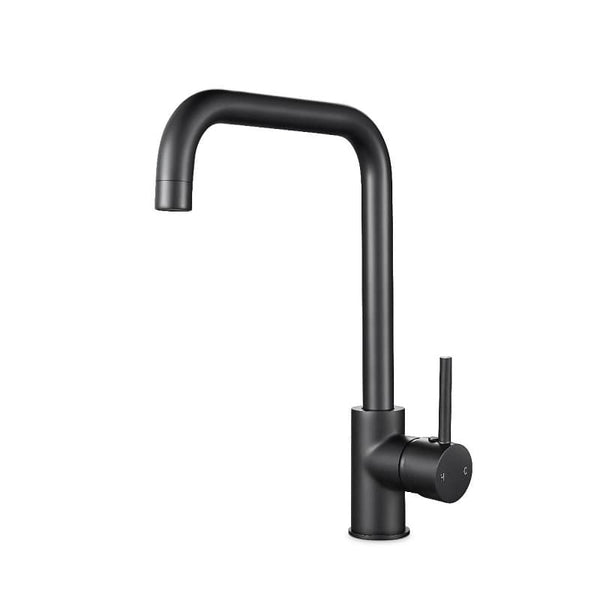 TSI Mixer Taps Electroplated Brass Matte Black Swivel Spout Kitchen Mixer Tap OX1027.KM
