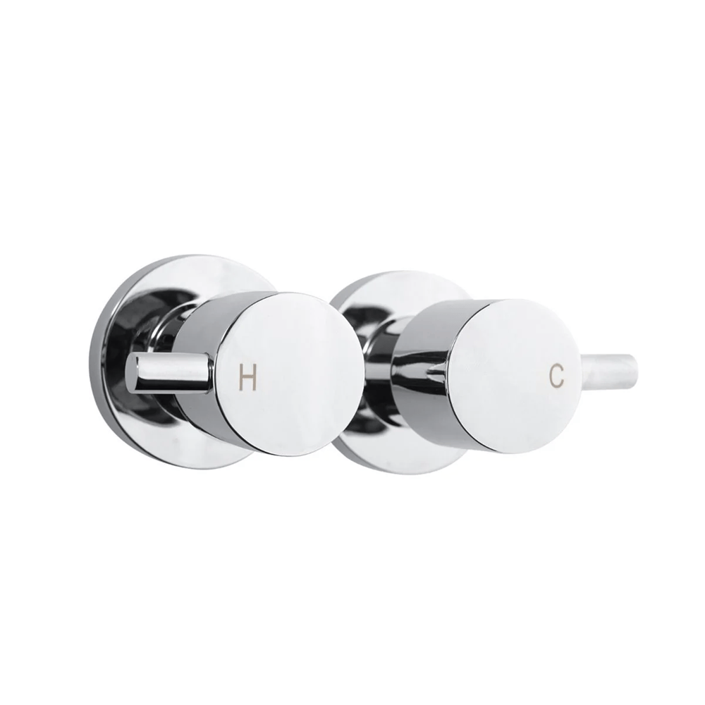 TSI Mixer Taps LUCID PIN Series Round Chrome Shower Wall Taps CH0007.ST