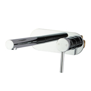 TSI Mixer Taps LUCID PIN Series Round Chrome Wall Mixer With Spout CH0143-2.BM