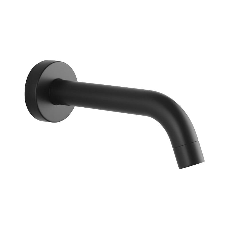 TSI Mixer Taps LUCID PIN Series Round Matte Black Bathtub/Basin Wall Spout OX0012.BS