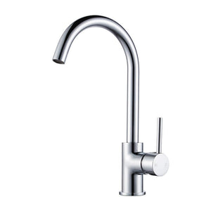 TSI Mixer Taps Round Chrome Standard Kitchen Sink Mixer Tap CH1026.KM