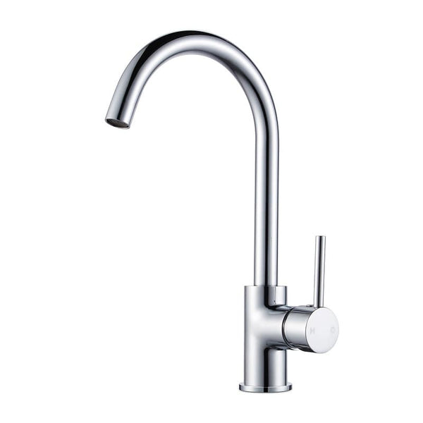 TSI Mixer Taps Round Chrome Standard Kitchen Sink Mixer Tap CH1026.KM
