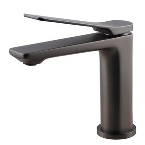 TSI Mixer Taps RUSHY Series Brushed Gun Metal Grey Basin Mixer BUGM0128.BM