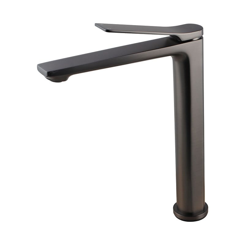 TSI Mixer Taps RUSHY Series Brushed Gun Metal Grey Tall Basin Mixer BUGM0149.BM