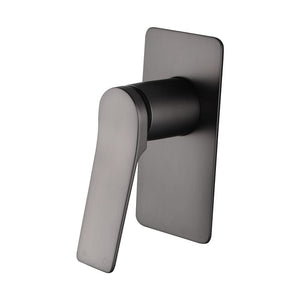 TSI Mixer Taps RUSHY Series Square Brushed Gun Metal Grey Built-in Shower Mixer(Brass) BUGM0156.ST