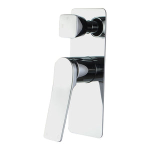 TSI Mixer Taps RUSHY Series Square Chrome Wall Mixer With Diverter CH0155.ST