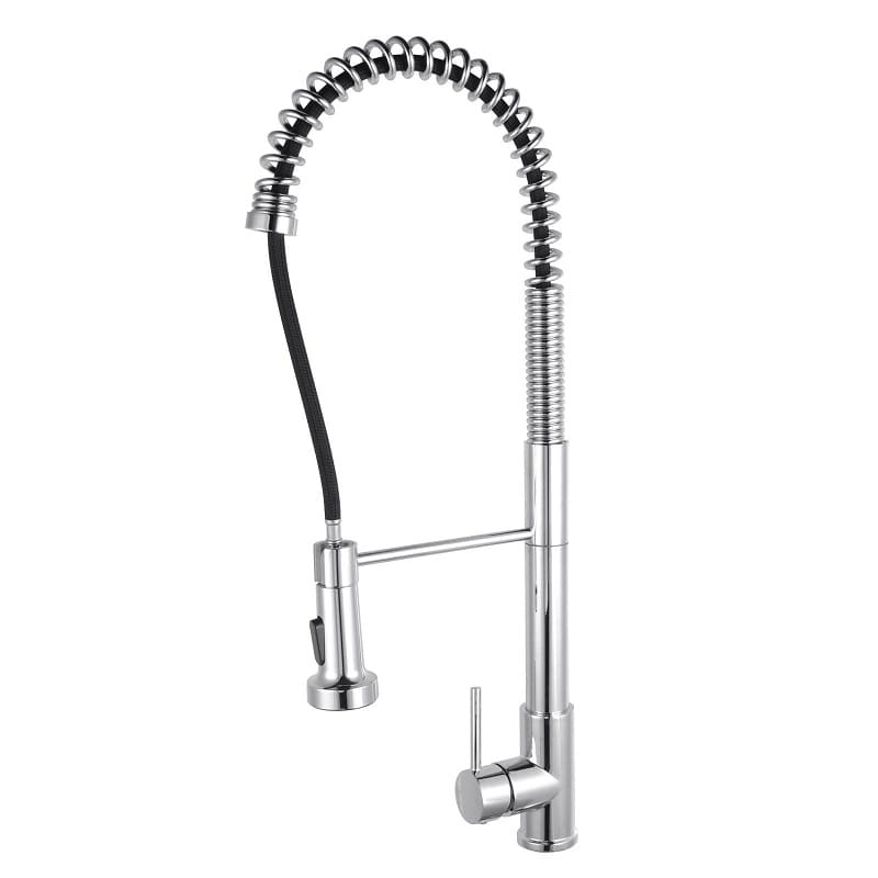 TSI Mixer Taps Tall Spring Chrome Pull Out Kitchen Sink Mixer Tap CH1017.KM