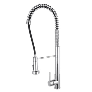 TSI Mixer Taps Tall Spring Chrome Pull Out Kitchen Sink Mixer Tap CH1017.KM
