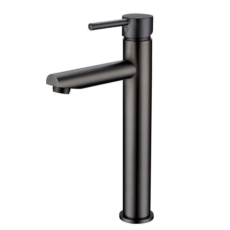 TSI Mixer Taps TBT20.06 Pentro Gun Metal Grey Round Tall Basin Mixer