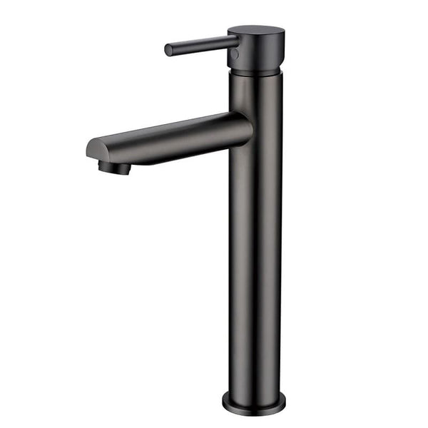 TSI Mixer Taps TBT20.06 Pentro Gun Metal Grey Round Tall Basin Mixer