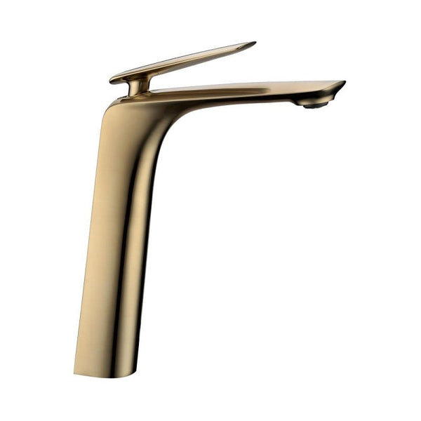 TSI Mixer Taps TBT202.04 Bellino Brushed Yellow Gold Tall Basin Mixer
