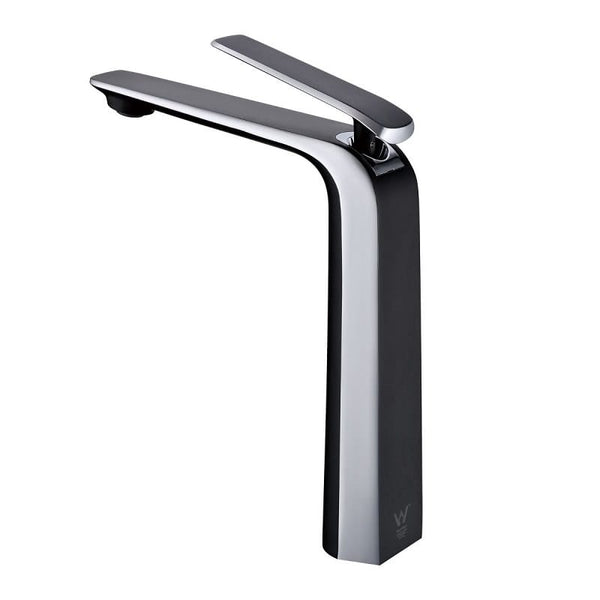 TSI Mixer Taps TBT35.03 Esperia Matte Black & Chrome Tall Basin Mixer