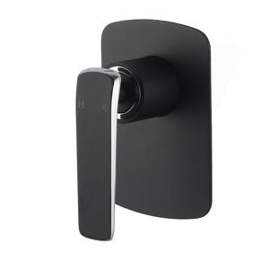 TSI Mixer Taps WM46.03 Esperia Matte Black & Chrome Wall Mixer