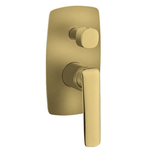 TSI Mixer Taps WMD204.04 Bellino Brushed Yellow Gold Wall Mixer Diverter