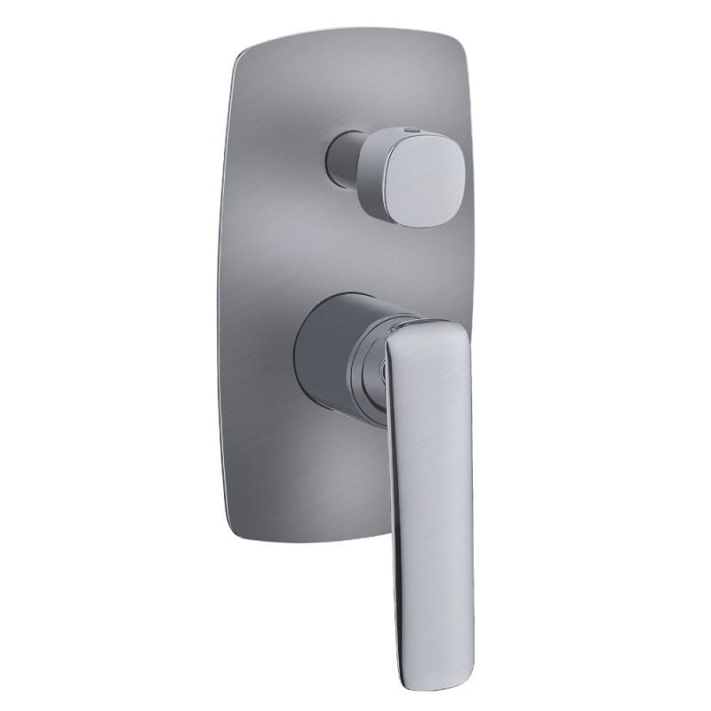 TSI Mixer Taps WMD204.05 Bellino Brushed Nickle Wall Mixer Diverter