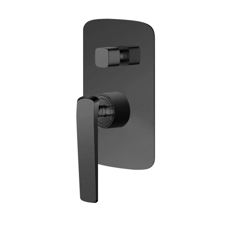 TSI Mixer Taps WMD45.06 Esperia Gun Metal Grey Wall Mixer with Diverter
