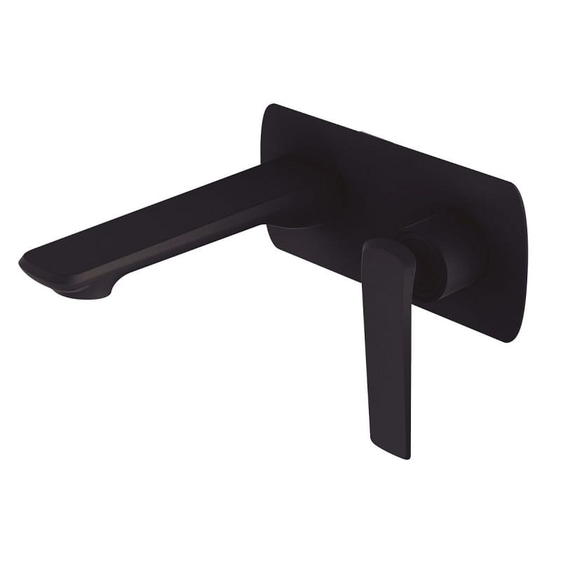 TSI Mixer Taps WMT14.02 Esperia Matte Black Wall Mixer With Spout