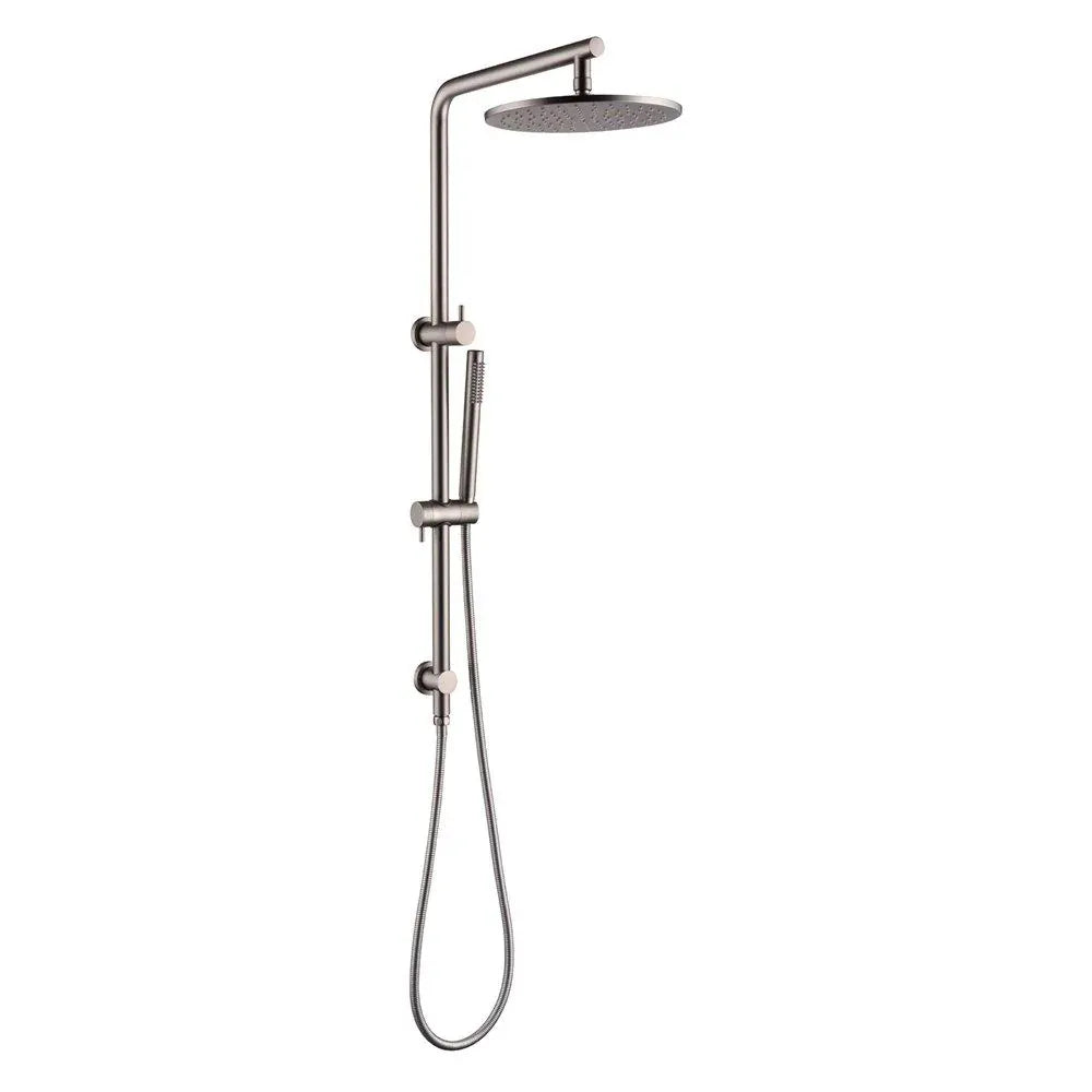 TSI Showers BU2128-A.SH-10 10'' ROUND BRUSHED NICKEL SHOWER STATION TOP WATER INLET