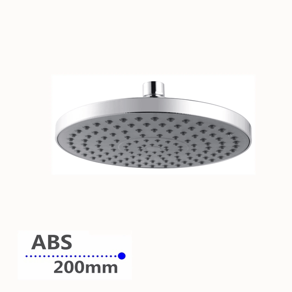 TSI Showers CH0102.SH ROUND CHROME RAINFALL SHOWER HEAD 200MM