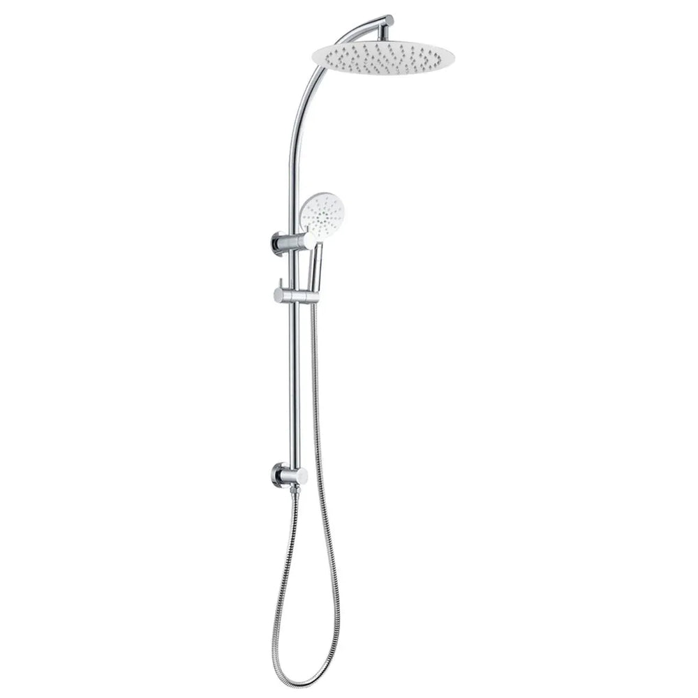 TSI Showers CH2128.SH.N+CH0007.SH+CH-R11.HHS 10'' ROUND CHROME SHOWER STATION TOP INLET
