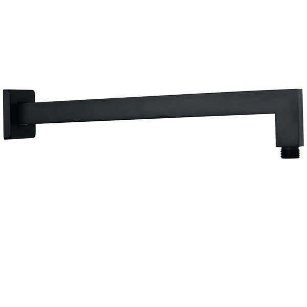 TSI Showers SH SQARM/BK ACQUA BLACK L Shaped Shower Arm Matt Black finish