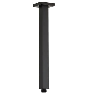 TSI Showers SH SQCelingBK/4 ACQUA BLACK Ceiling Dropper 400mm Matte Black Finish