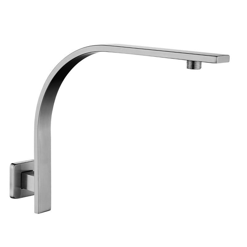 TSI Showers SE29.05 Brushed Nickel Gooseneck Wall Mounted Shower Arm