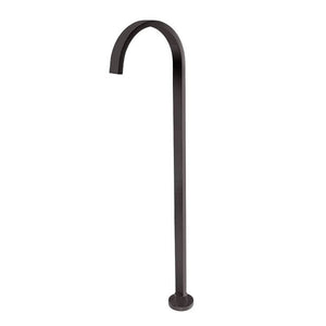TSI simple BS01.06 Square Gun Metal Grey Stainless Steel Freestanding Bath Spout