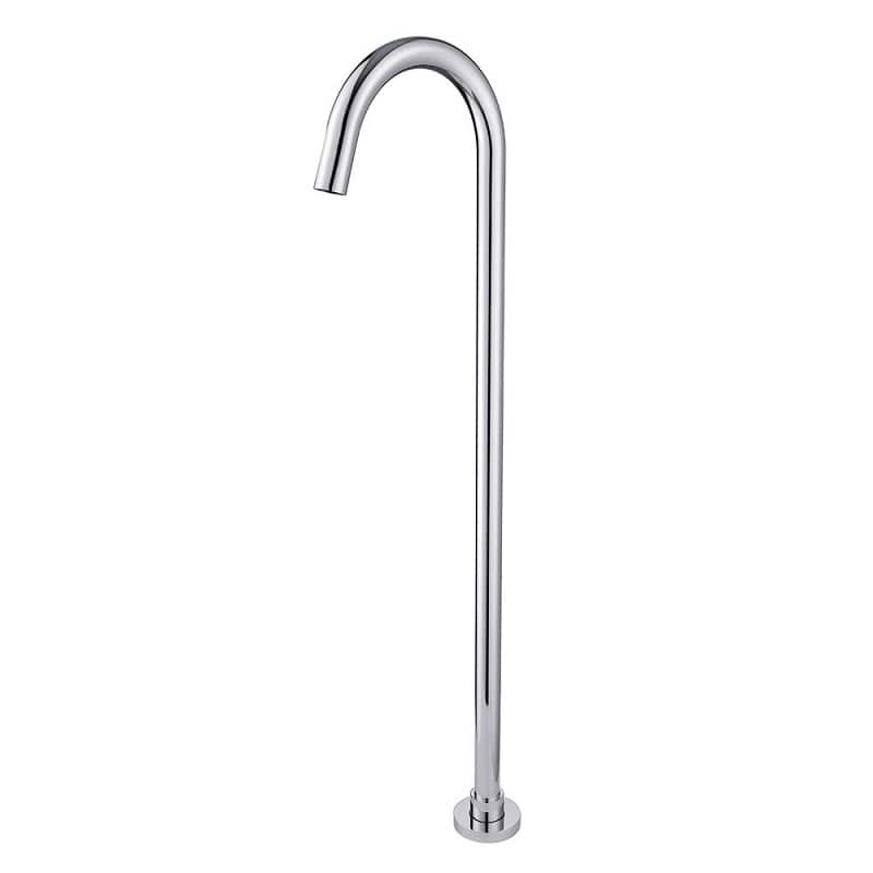 TSI simple BS02.01 Pentro Round Chrome Stainless Steel Freestanding Bath Spout