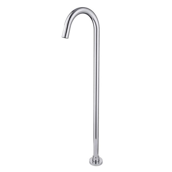 TSI simple BS02.01 Pentro Round Chrome Stainless Steel Freestanding Bath Spout