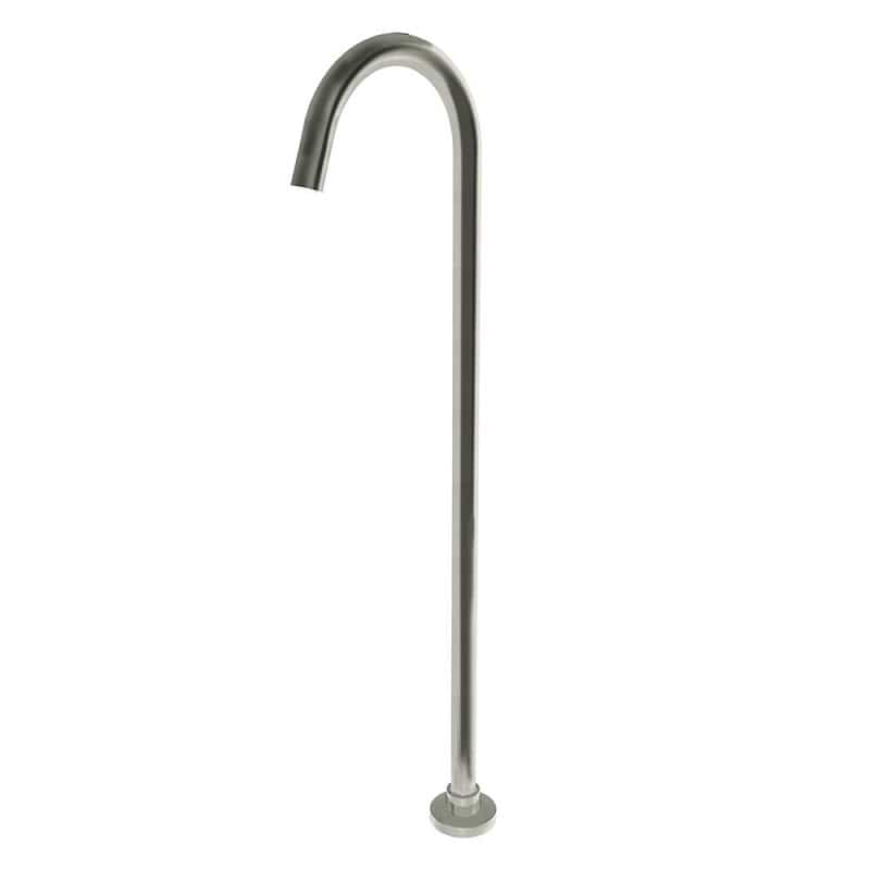 TSI simple BS02.05 Pentro Round Brushed Nickel Stainless Steel Freestanding Bath Spout