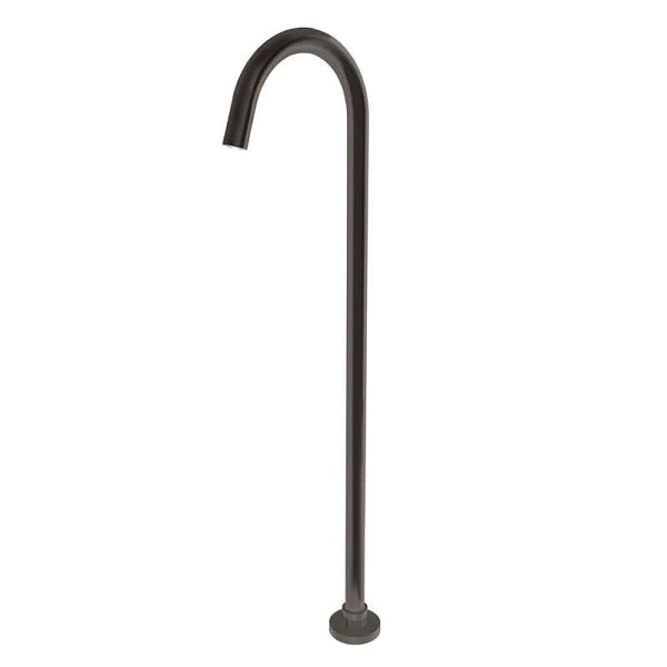TSI simple BS02.06 Pentro Round Gun Metal Grey Stainless Steel Freestanding Bath Spout