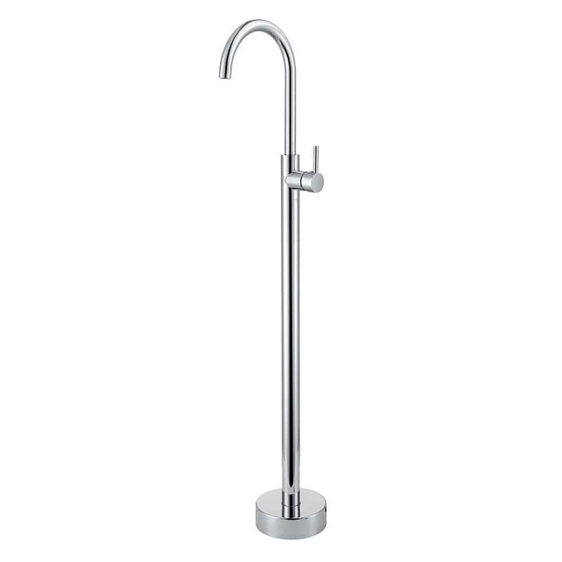 TSI simple BS07.01 Pentro Round Chrome Solid Brass Freestanding Mixer