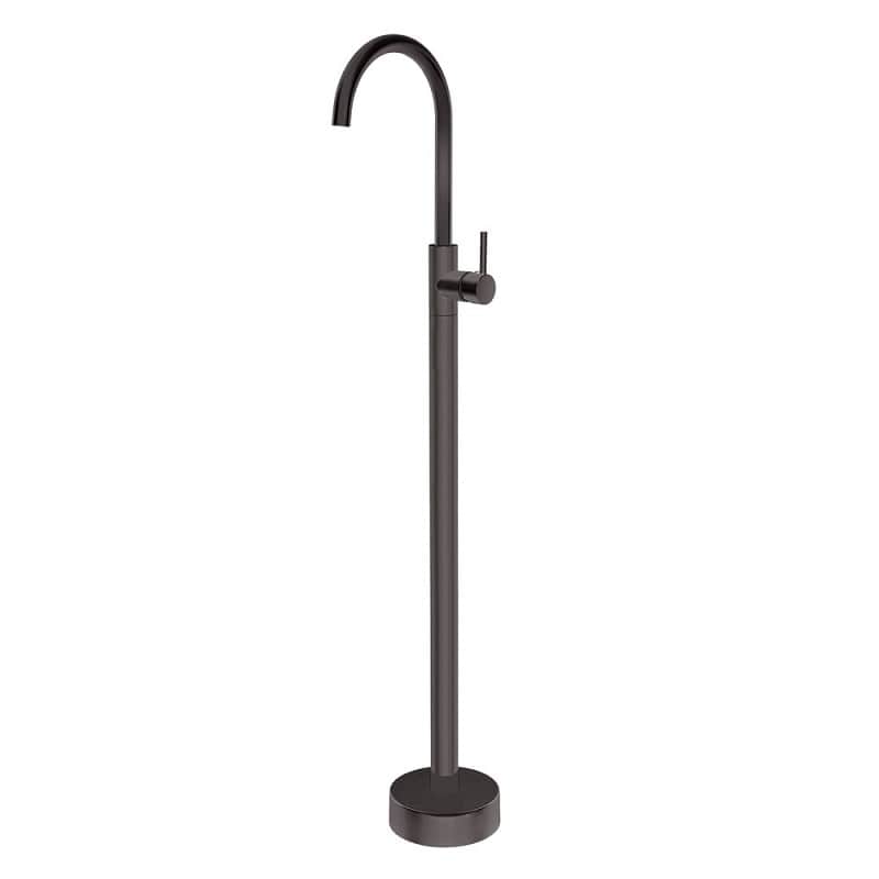 TSI simple BS07.06 Pentro Round Gun Metal Grey Solid Brass Freestanding Mixer