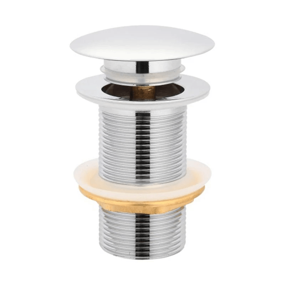 TSI simple CH003.PUW 32/40MM CHROME MUSHROOM SOLID BRASS BASIN POP UP WASTE NO OVERFLOW