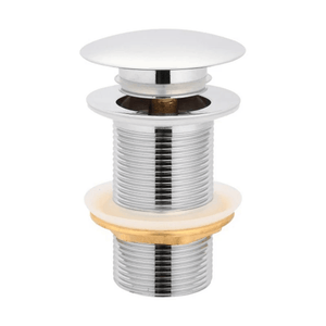 TSI simple CH003.PUW 32/40MM CHROME MUSHROOM SOLID BRASS BASIN POP UP WASTE NO OVERFLOW