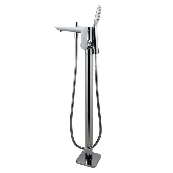 TSI simple Chrome FreeStanding Mixer With Diverter & Handheld Shower CH0124.BS