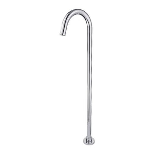 TSI simple Chrome Round Floor Standing Mixer (Brass) CH0002.BS
