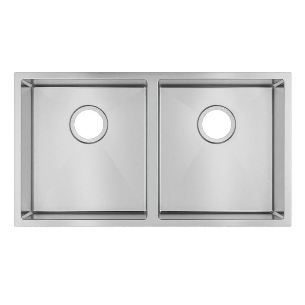 TSI Sinks TWM7 820X457X230MM 1.2MM HANDMADE TOP/UNDERMOUNT DOUBLE BOWLS KITCHEN SINK