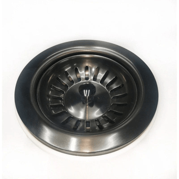 TSI Sinks TWMO-GM 90/114MM KITCHEN SINK GUN METAL BLACK STRAINER WASTE ASSEMBLY STAINLESS STEEL 304