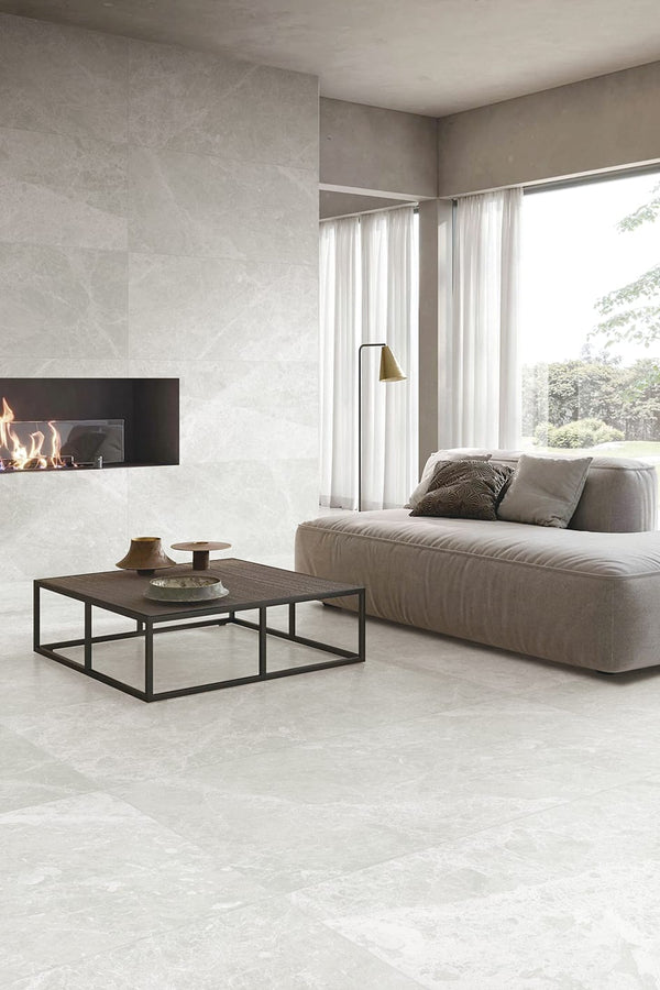 HF Tile Tundra White Matt Tile 600x1200mm