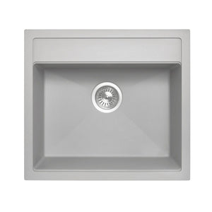 TSI Sinks TWM-560FE 560 X 510 X 200MM CARYSIL WALTZ 560 SINGLE BOWL GRANITE TOP/FLUSH/UNDER MOUNT KITCHEN/LAUNDRY SINK