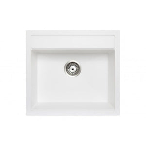 TSI Sinks TWM-560FE 560 X 510 X 200MM CARYSIL WALTZ 560 SINGLE BOWL GRANITE TOP/FLUSH/UNDER MOUNT KITCHEN/LAUNDRY SINK