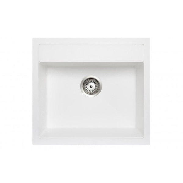TSI Sinks TWM-560FE 560 X 510 X 200MM CARYSIL WALTZ 560 SINGLE BOWL GRANITE TOP/FLUSH/UNDER MOUNT KITCHEN/LAUNDRY SINK