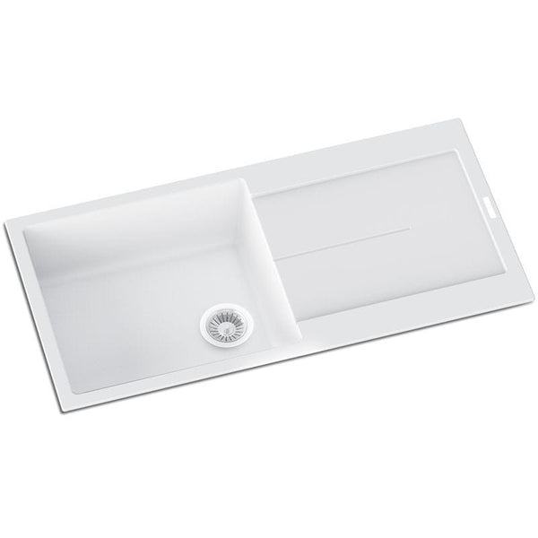 TSI Sinks TWM-ED100L 1000 X 500 X 200MM CARYSIL ENIGMA D100L SINGLE BOWL WITH DRAINER BOARD GRANITE KITCHEN SINK