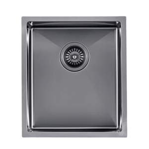 TWM12B 390X450X215MM 1.2MM HANDMADE TOP/UNDERMOUNT SINGLE BOWL KITCHEN SINK