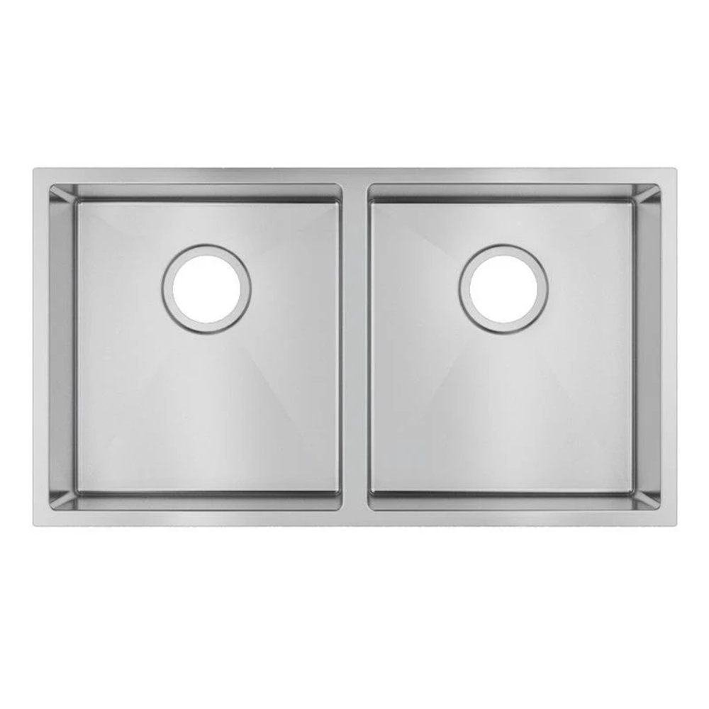 TWM7 820X457X230MM 1.2MM HANDMADE TOP/UNDERMOUNT DOUBLE BOWLS KITCHEN SINK
